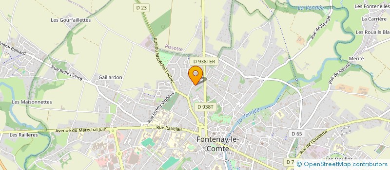 localisation de l'entreprise GFR G.D.L.N.  FONTENAY-LE-COMTE