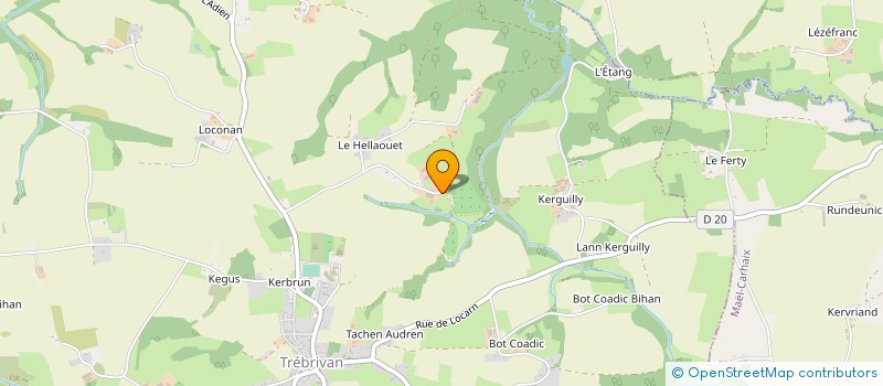 localisation de l'entreprise GFR GOUBIL  TREBRIVAN