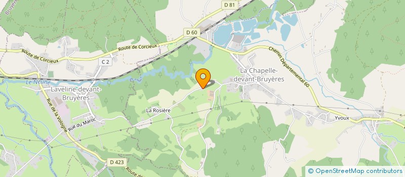 localisation de l'entreprise GFR GREMILLET FRERES  LA CHAPELLE-DEVANT-BRUYERES