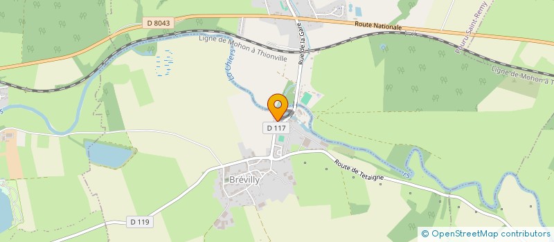 localisation de l'entreprise GFR J.G.B.  BREVILLY