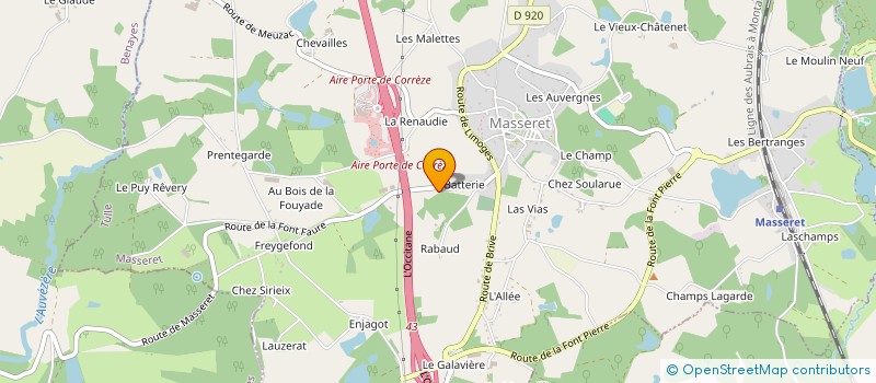 localisation de l'entreprise GFR LA BORIE DE PLEUX  MASSERET