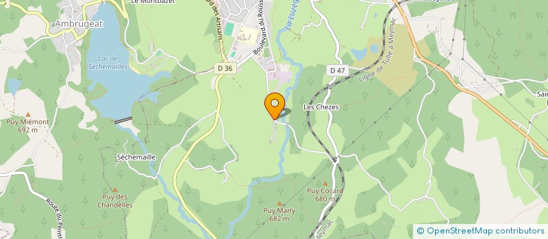 localisation de l'entreprise GFR LA CHEYPE  MEYMAC