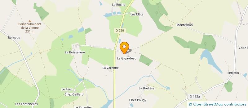 localisation de l'entreprise GFR LA GIGARDEAU  ADRIERS