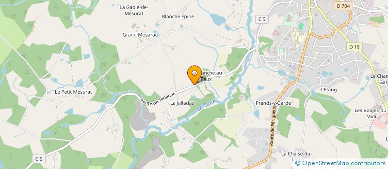 localisation de l'entreprise GFR LA PLANCHE AU FAUX à SAINT-YRIEIX-LA-PERCHE