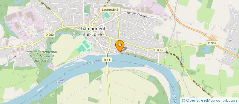 localisation de l'entreprise GFR LE BOIS CLAIR  CHATEAUNEUF-SUR-LOIRE