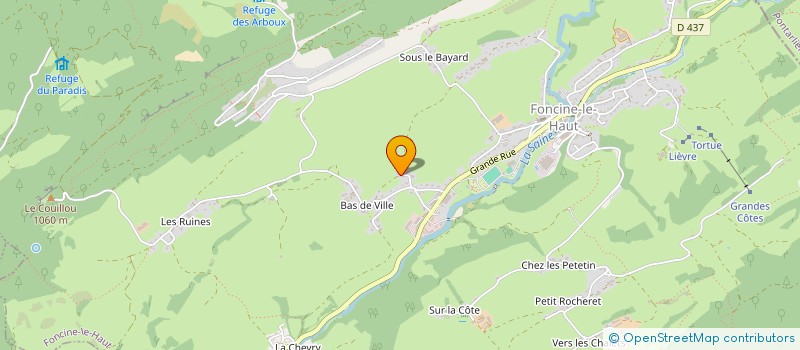 localisation de l'entreprise GFR LE GROS CERNICOLET  FONCINE-LE-HAUT