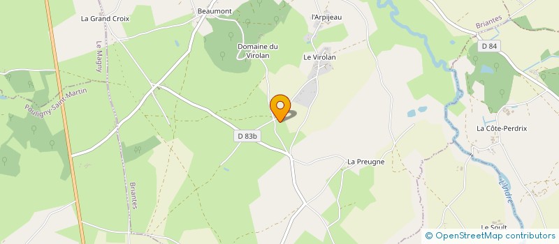 localisation de l'entreprise GFR LES ALLAUDRIES à BRIANTES
