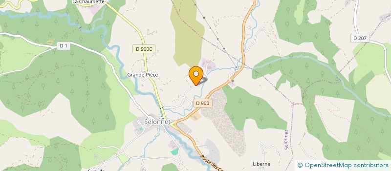 localisation de l'entreprise GFR LES BUISSONS  SELONNET