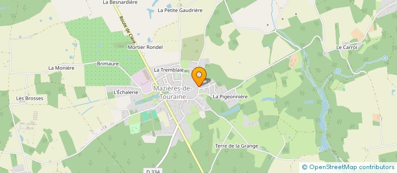 localisation de l'entreprise GFR LES LANDES NOIRES  MAZIERES-DE-TOURAINE