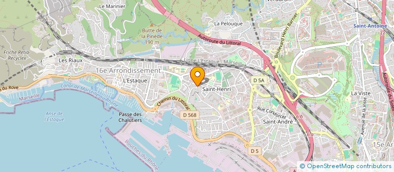 localisation de l'entreprise GFR MARCOU à MARSEILLE 16