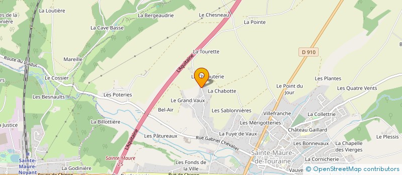 localisation de l'entreprise GFR MARQUET  SAINTE-MAURE-DE-TOURAINE