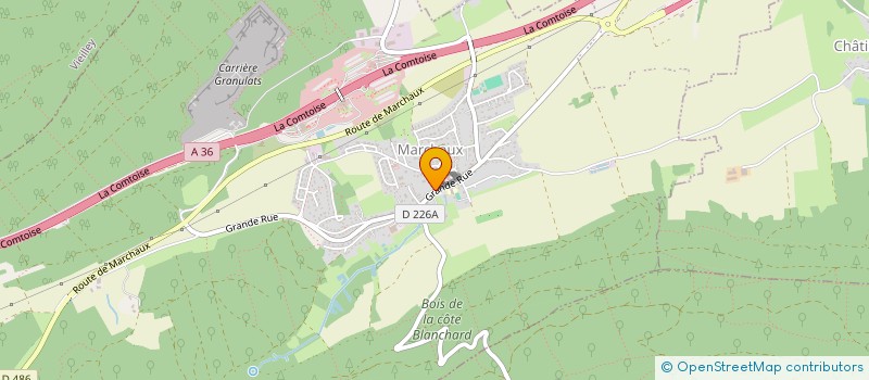 localisation de l'entreprise GFR MESNIER  POULIGNEY-LUSANS