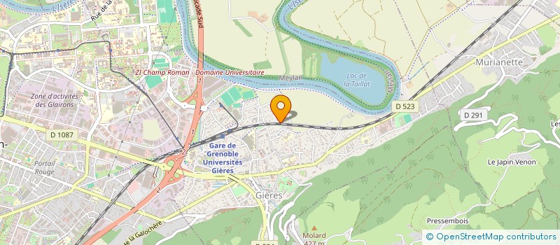 localisation de l'entreprise GFR MOLLARD  GIERES