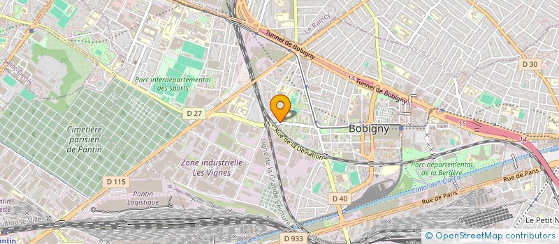 localisation de l'entreprise GFR SARL  BOBIGNY