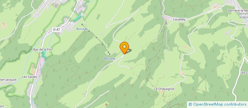 localisation de l'entreprise GFR TISSERAND  GRAND'COMBE-CHATELEU