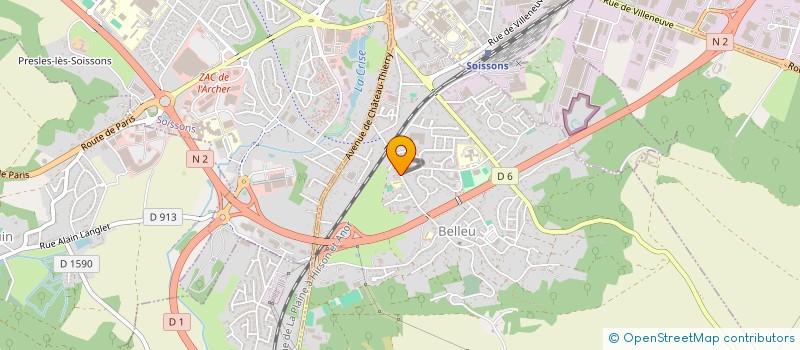localisation de l'entreprise GFR TOUPET-DROY à SOISSONS