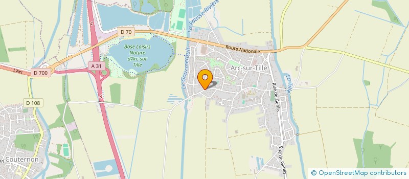 localisation de l'entreprise GFRAM  ARC-SUR-TILLE