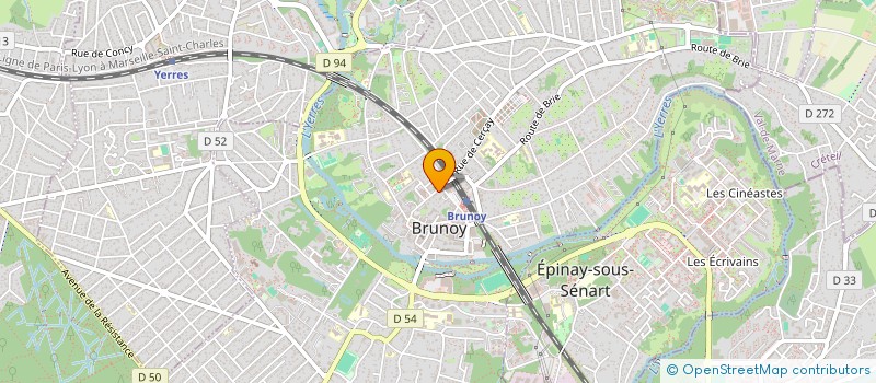 localisation de l'entreprise GFS (GOLF FONDAMENTAL SYSTEM)  BRUNOY