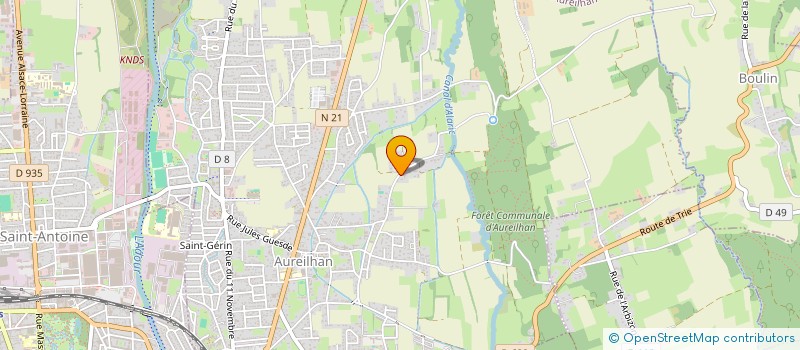localisation de l'entreprise GFSD  AUREILHAN