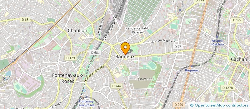 localisation de l'entreprise GFSMA  BAGNEUX