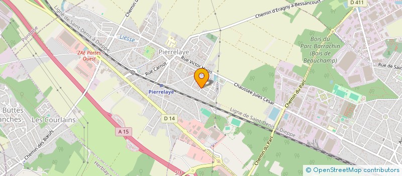 localisation de l'entreprise GFT  PIERRELAYE