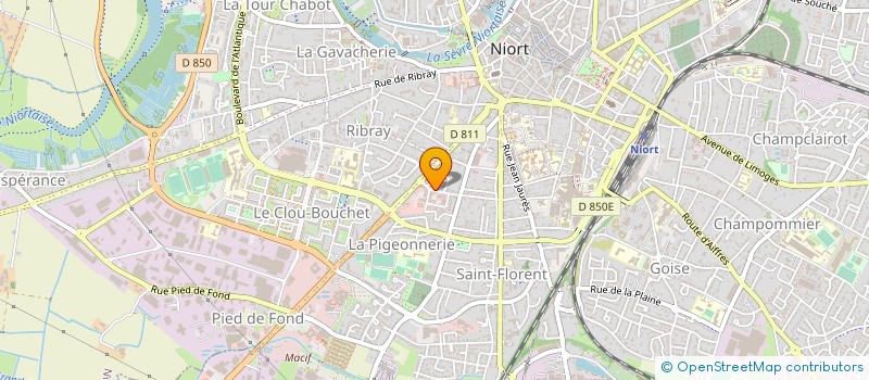 localisation de l'entreprise GFT FRANCE SAS à NIORT