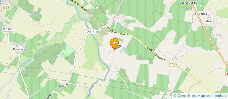 localisation de l'entreprise GFV AGAP  BELLEVIGNE-EN-LAYON