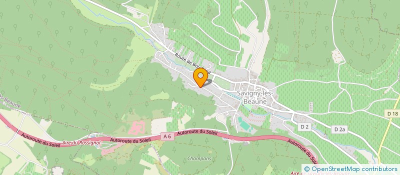 localisation de l'entreprise GFV ALBERT PILLOT  SAVIGNY-LES-BEAUNE