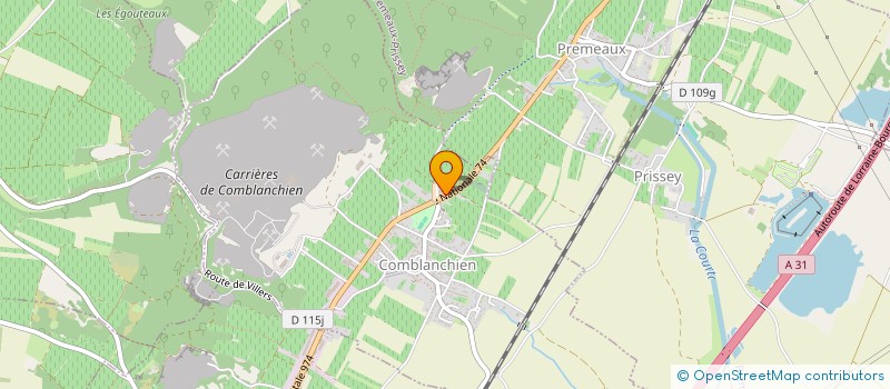 localisation de l'entreprise GFV BROSSON-CLAVELIER  VOSNE-ROMANEE