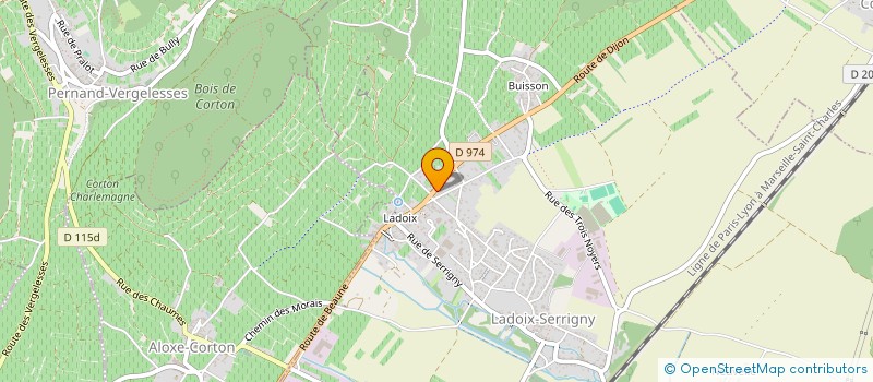 localisation de l'entreprise GFV CAMILA  LADOIX-SERRIGNY