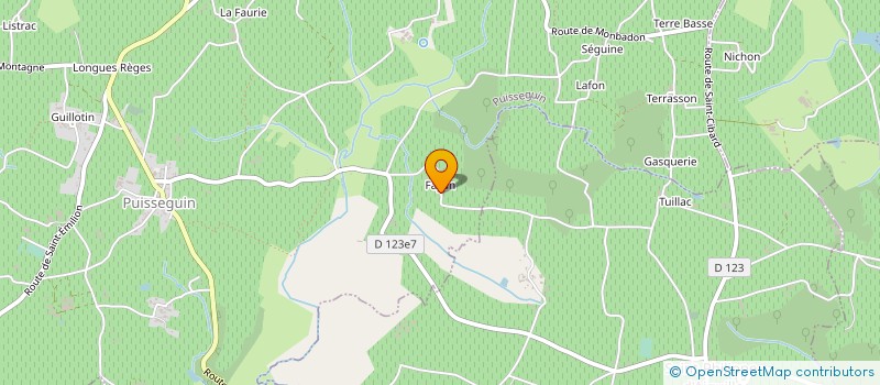 localisation de l'entreprise GFV CHATEAU FAYAN  PUISSEGUIN