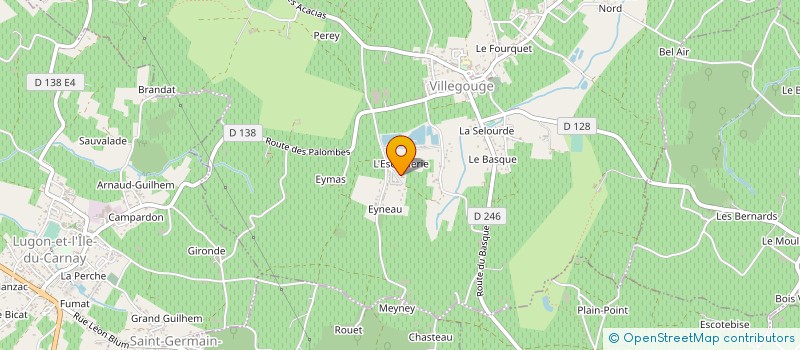 localisation de l'entreprise GFV DE L'ENTRE DEUX MONDES  VILLEGOUGE