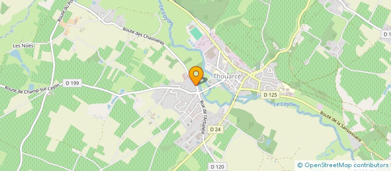 localisation de l'entreprise GFV DE LA BRINCONNIERE à BELLEVIGNE-EN-LAYON