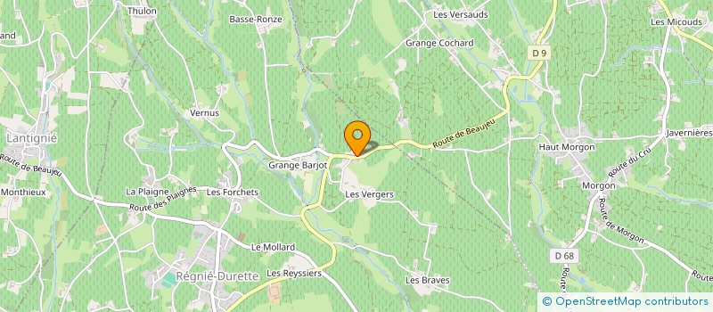 localisation de l'entreprise GFV DE LA MADONE  REGNIE-DURETTE