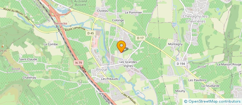 localisation de l'entreprise GFV DE LA ROUTE BLANCHE  PRISSE