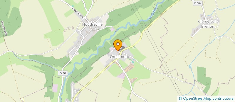 localisation de l'entreprise GFV DE LA TREILLE  OMELMONT