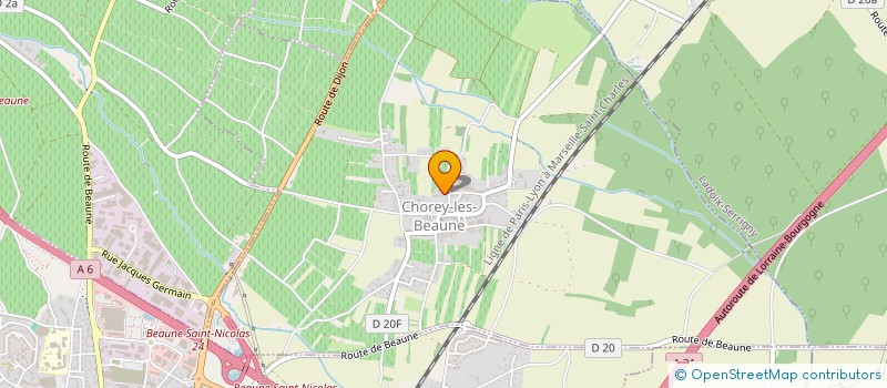 localisation de l'entreprise GFV DES RIPARIAS  CHOREY-LES-BEAUNE