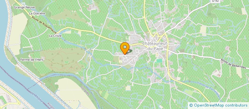 localisation de l'entreprise GFV DES VENTS  CHATEAUNEUF-DU-PAPE