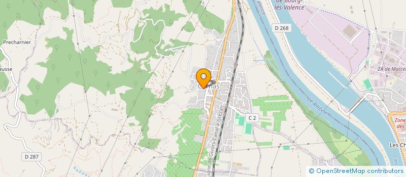 localisation de l'entreprise GFV DOMAINE DURAND  CORNAS