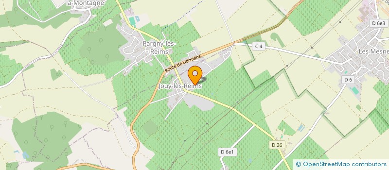 localisation de l'entreprise GFV DOMAINE RONDEAU  JOUY-LES-REIMS