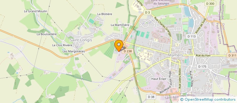 localisation de l'entreprise GFV DU PERCHE  SAINT-LONGIS