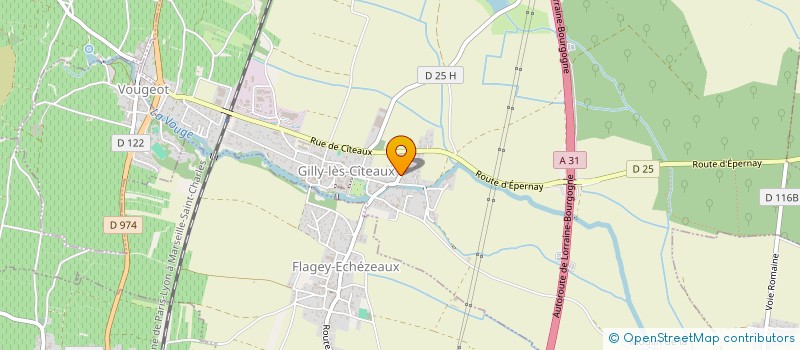 localisation de l'entreprise GFV GRANDE RIVIERE  GILLY-LES-CITEAUX