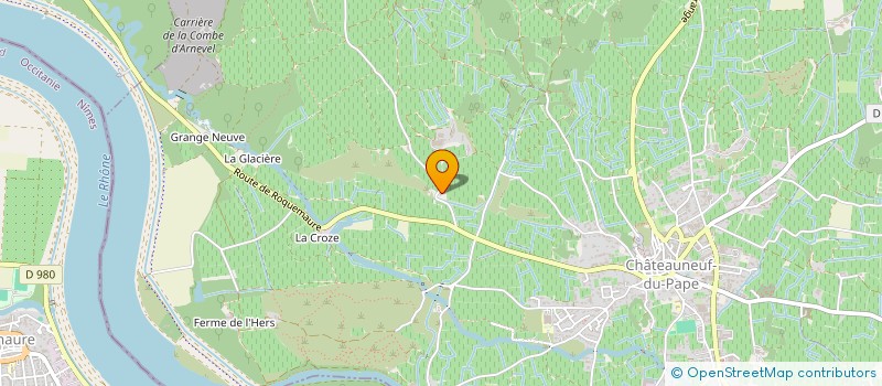 localisation de l'entreprise GFV IMPERIAL CABRIERES LES SILEX  CHATEAUNEUF-DU-PAPE