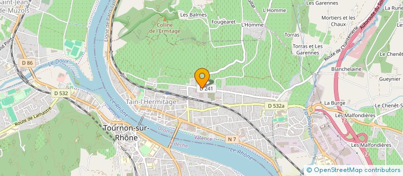 localisation de l'entreprise GFV L'HERMITE  TAIN-L'HERMITAGE