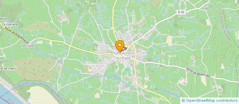 localisation de l'entreprise GFV LA CONSONNIERE  CHATEAUNEUF-DU-PAPE