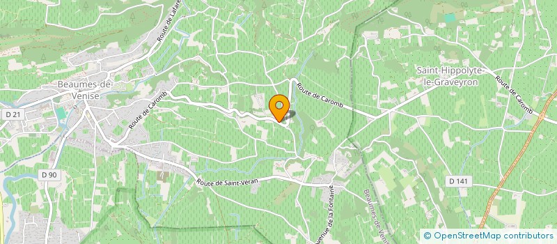 localisation de l'entreprise GFV LA PIGEADE  BEAUMES-DE-VENISE