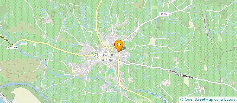 localisation de l'entreprise GFV LE CASTELPAPAL  CHATEAUNEUF-DU-PAPE