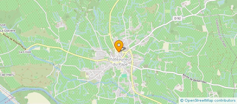 localisation de l'entreprise GFV LES 4 BOUSQUETS  CHATEAUNEUF-DU-PAPE