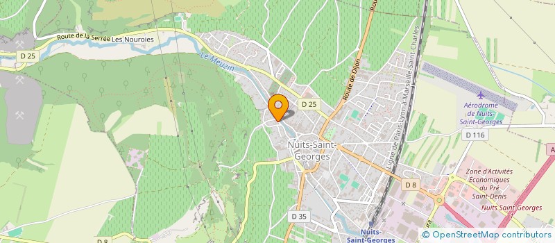 localisation de l'entreprise GFV LES CLIMATS à NUITS-SAINT-GEORGES