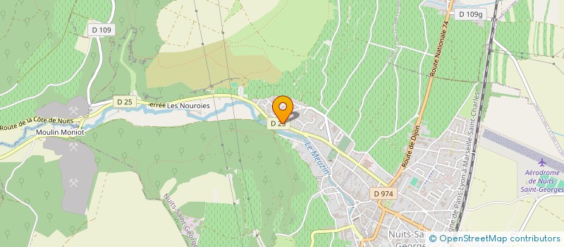 localisation de l'entreprise GFV LES COMBOTTES à NUITS-SAINT-GEORGES